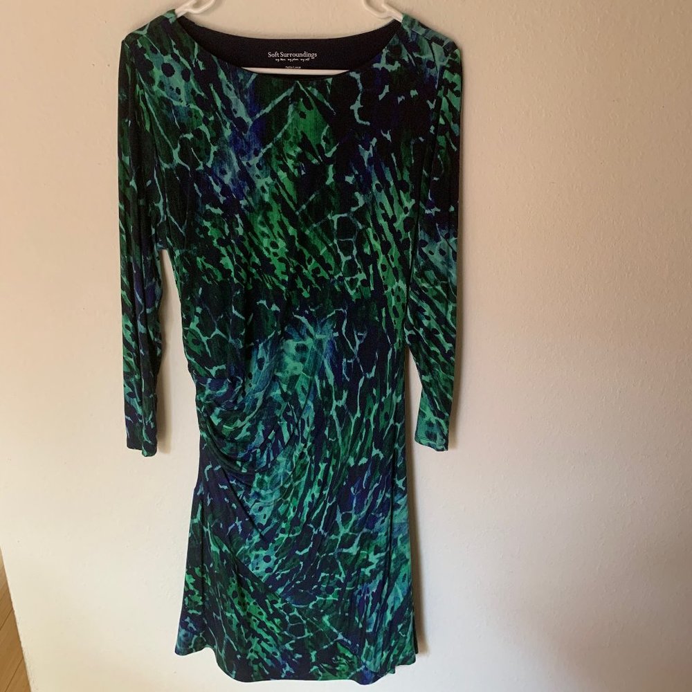 Water-print (animal print) dress